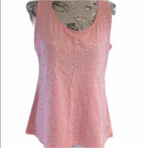 𝅺charter Club Pink Sequin Top MP
